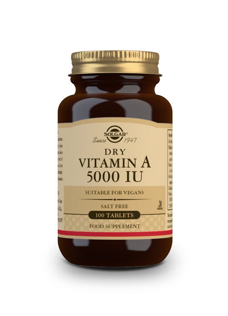 Vitamina A "Seca" 5000 UI (palmitato) - 100 comprimidos