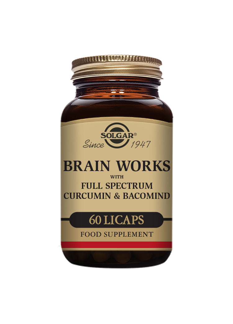 Brain Works con Full Spectrum Cúrcuma y BacoMindTM - 60 LicapsTM