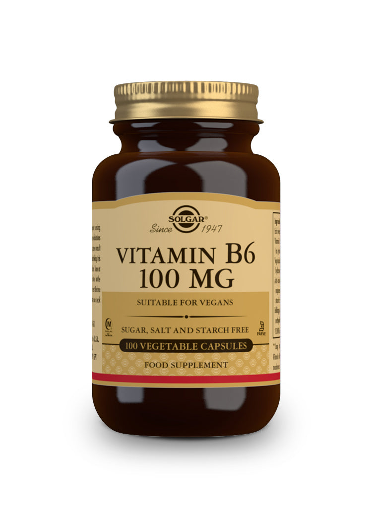 Vitamina B6 100 mg (Piridoxina) - 100 Cápsulas vegetales