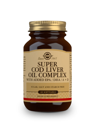 Super Cod Liver Oil Complex - 60 cápsulas blandas