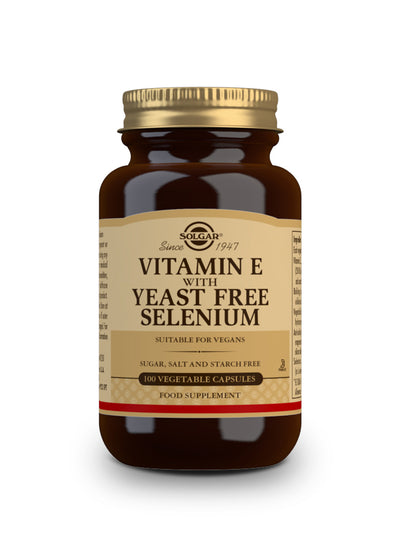 Vitamina E con Selenio (sin levadura)  - 100 Cápsulas vegetales