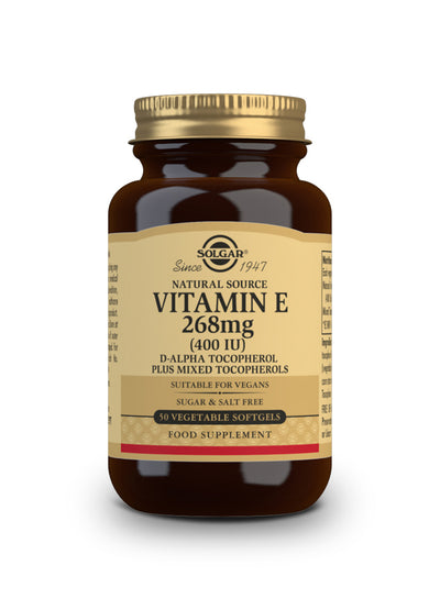 Vitamina E 400 UI (268 mg) - 50 Cápsulas blandas vegetales