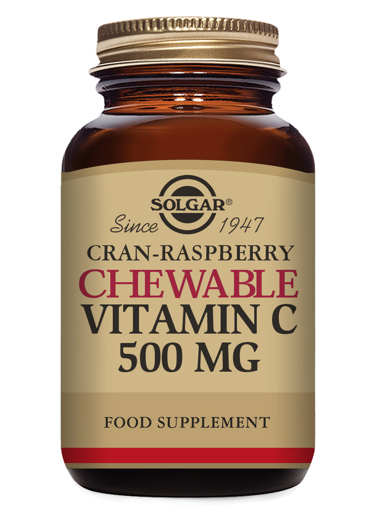 Vitamina C masticable 500 mg Sabor frambuesa - 90 Comprimidos masticables