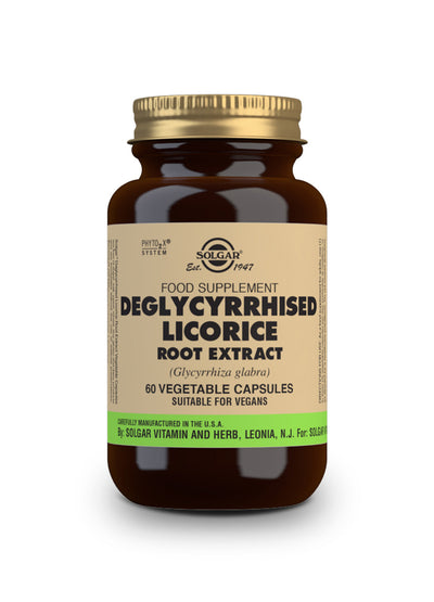 Regaliz Desglicirrizado Extracto de Raíz (Glycyrrhiza glabra) - 60 Cápsulas vegetales