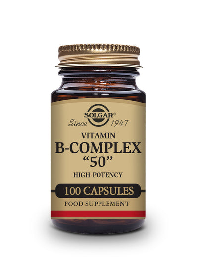 Vitamina B-Complex "50" Alta potencia - 100 Cápsulas vegetales