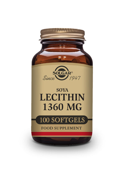 Lecitina de Soja 1360 mg - 100 Cápsulas blandas
