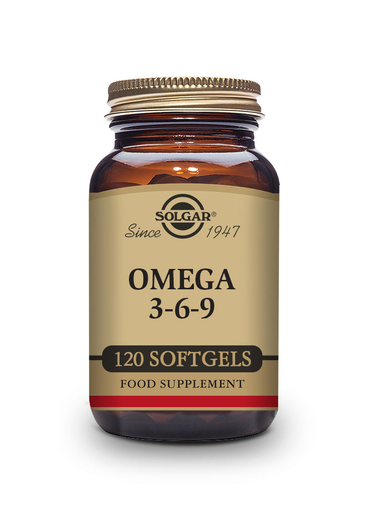Omega 3-6-9 (Pescado, Lino y Borraja) 120 Cápsulas blandas - Solgar