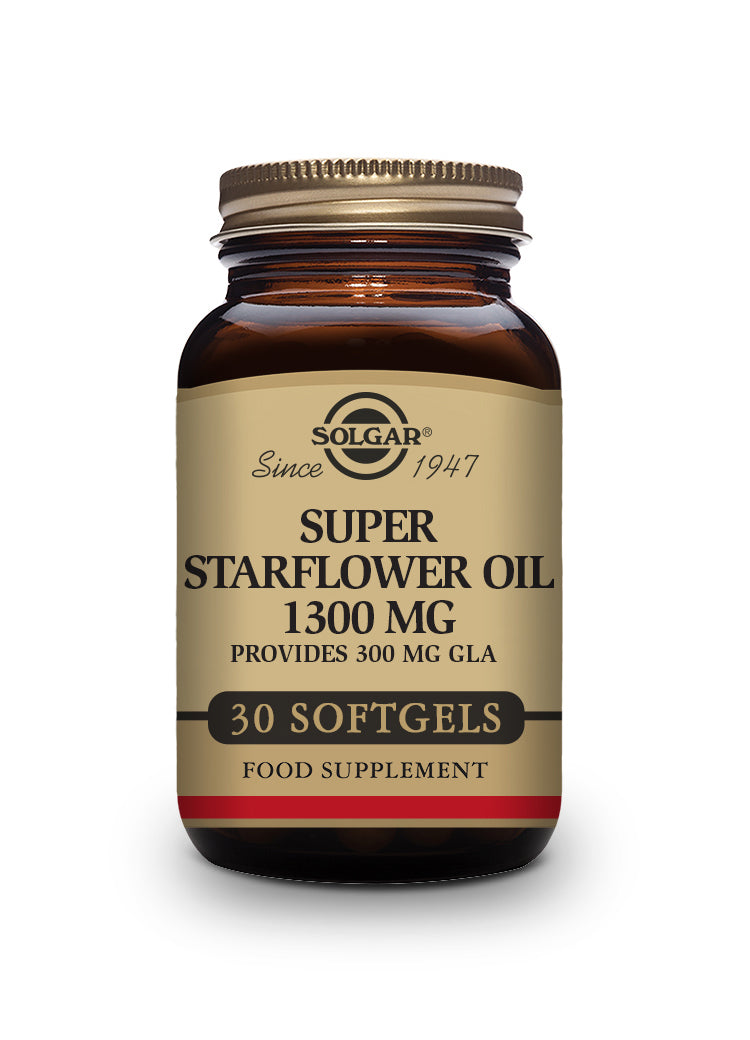 Aceite de Borraja 1300 mg (60 Cápsulas blandas) - Solgar