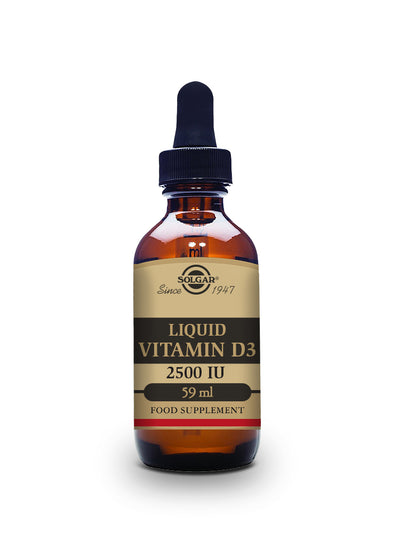 Vitamina D3 Líquida 2500 UI (62,5 µg) - Sabor naranja natural - 59 ml