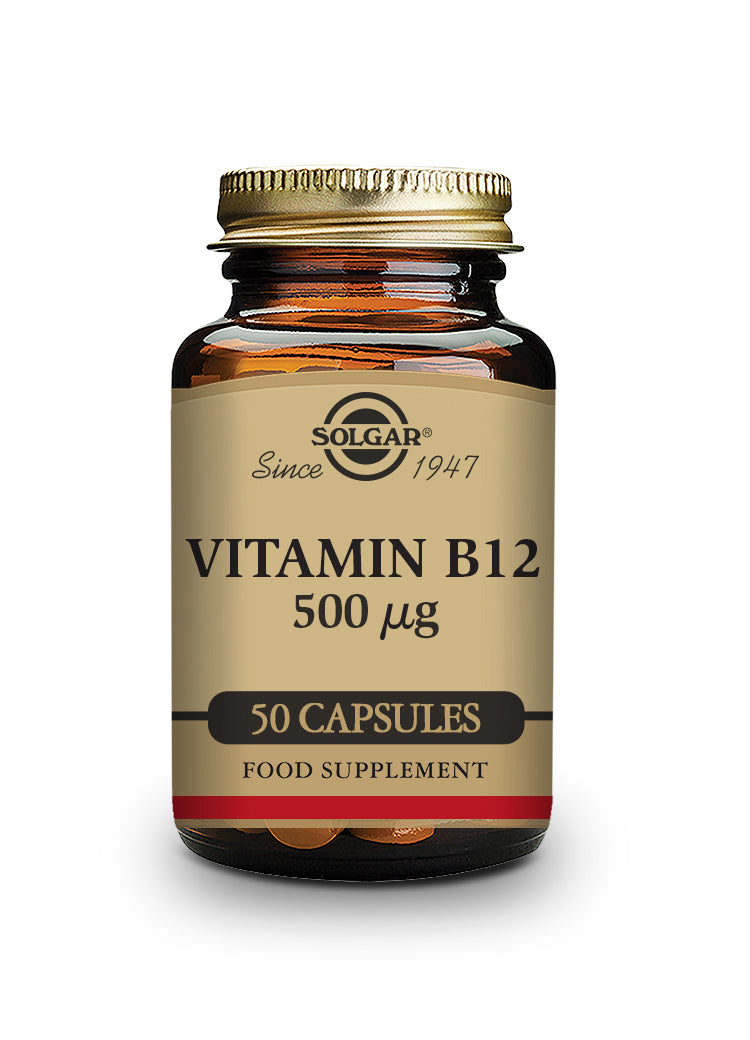 Vitamina B12 500 ?g (Cianocobalamina) - 50 Cápsulas vegetales