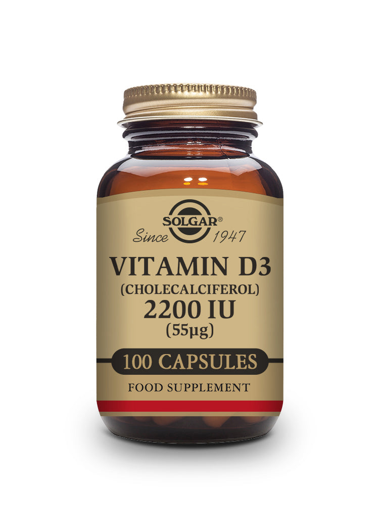 Vitamina D3 2200 UI (55 ?g)  (Colecalciferol) - 100 cápsulas vegetales