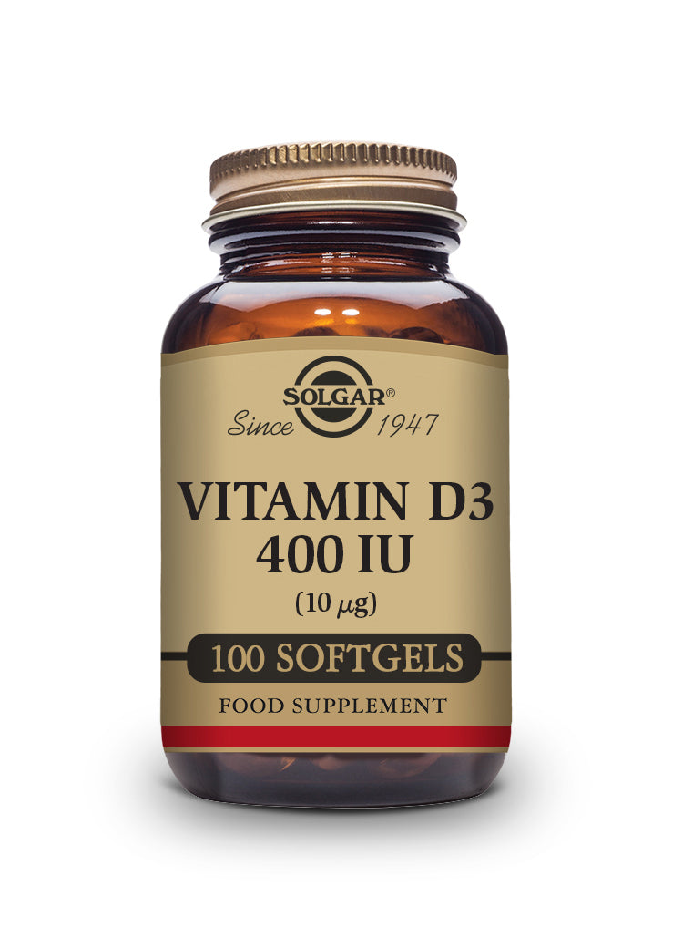 Vitamina D3 400 UI (10 ?g) - 100 cápsulas blandas
