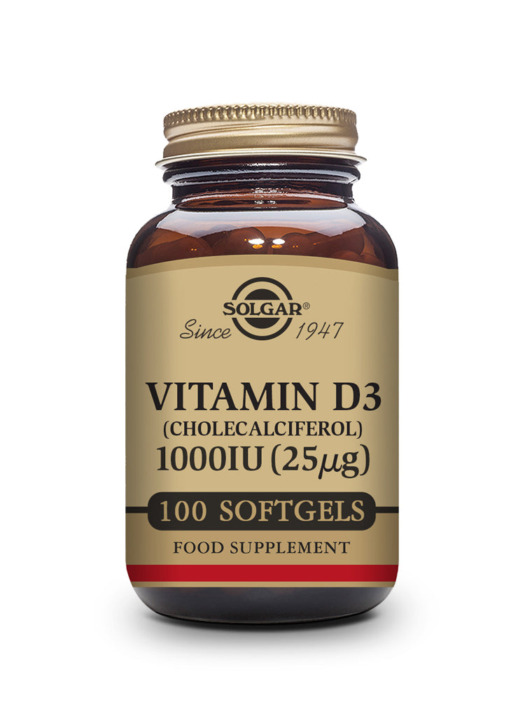 Vitamina D3 1000 UI (25 ?g) (Aceite de Hígado de Pescado y Colecalciferol) - 100 cápsulas blandas