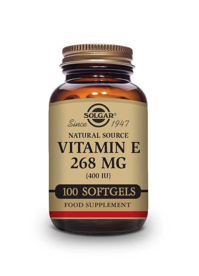Vitamina E 400 UI (268 mg) - 100 Cápsulas blandas vegetales