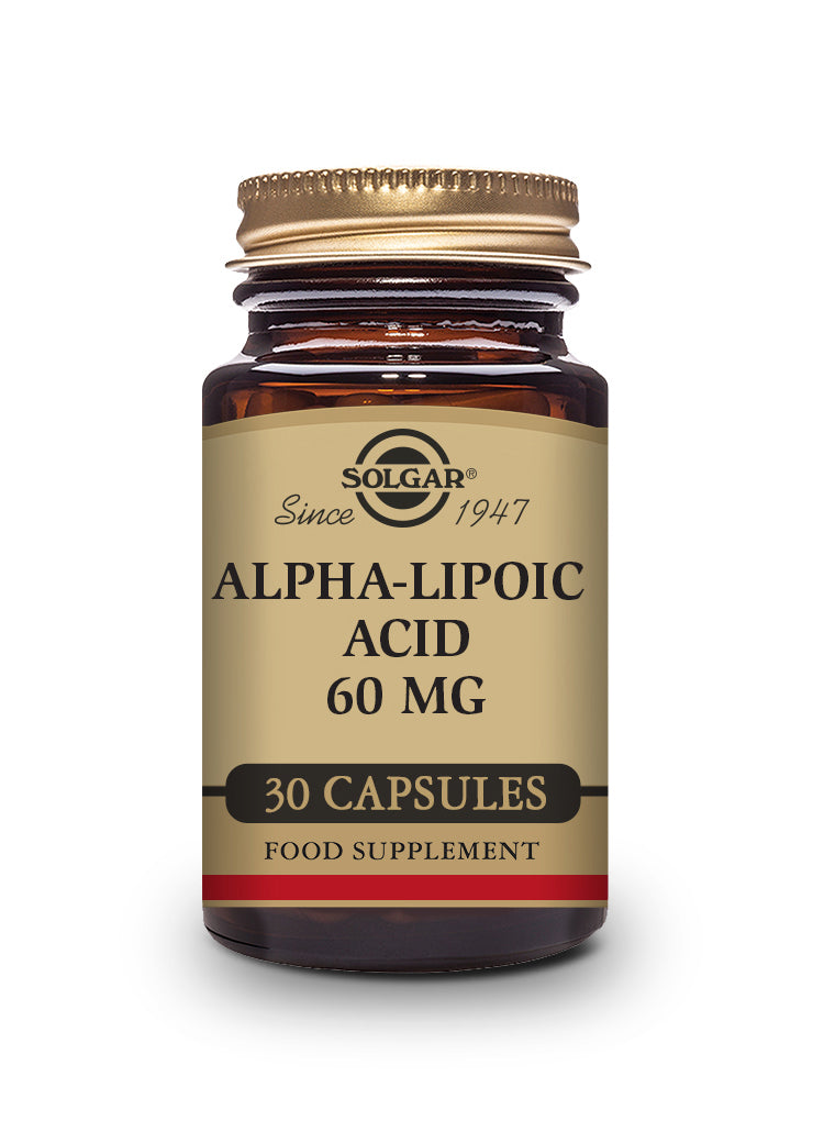 Ácido Alfa-Lipoico 60 mg - 30 Cápsulas vegetales