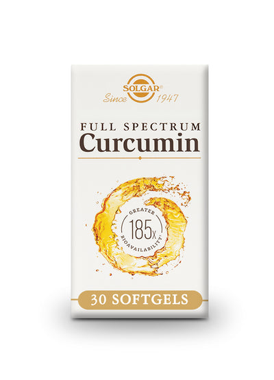 Full Spectrum Cúrcuma 185x - 30 Cápsulas blandas. Solgar
