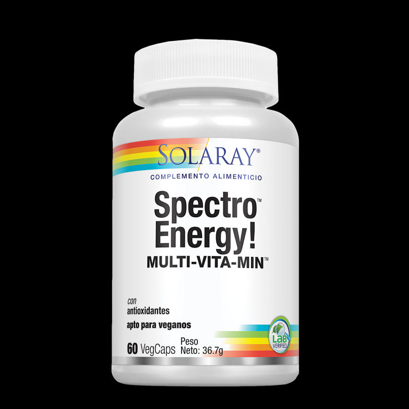 Spectro™Energy! Multi-Vita-Min™- 60 VegCaps. Apto para veganos