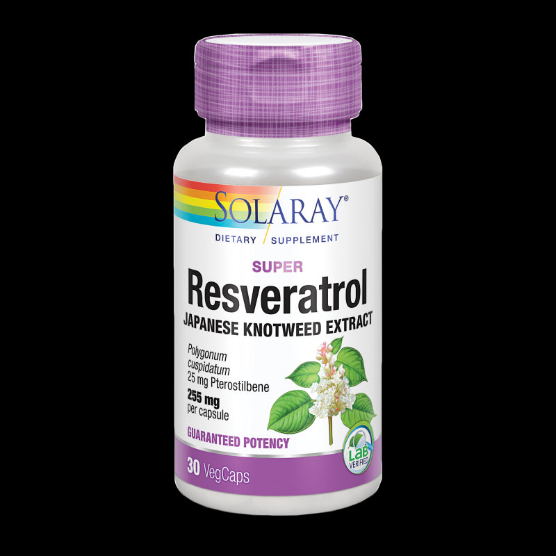 Super Resveratrol 250 mg- 30 VegCaps. Apto para veganos