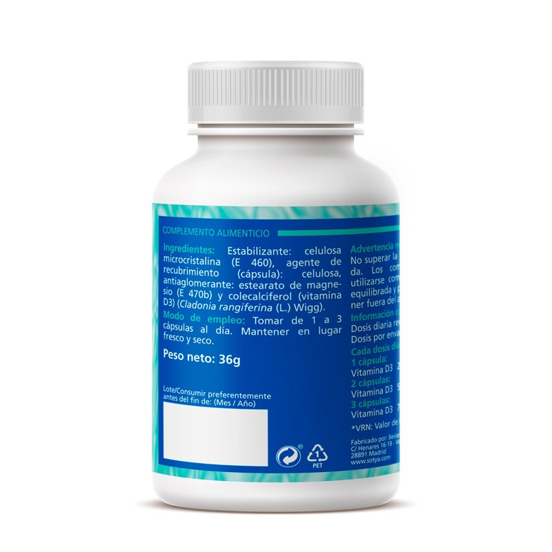 Super vitamina D3 3000UI 90 capsulas Sotya