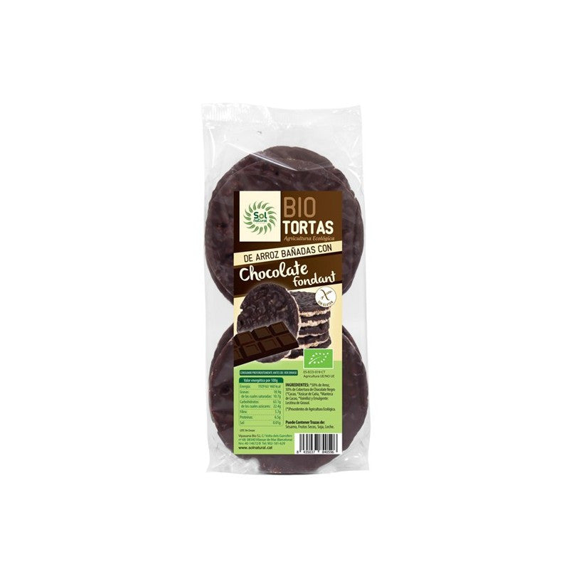 Tortitas de arroz chocolate fondant bio 100g Sol Natural