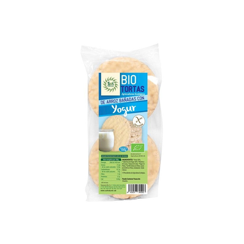 Tortitas de arroz yogur natural Bio 100g Sol Natural