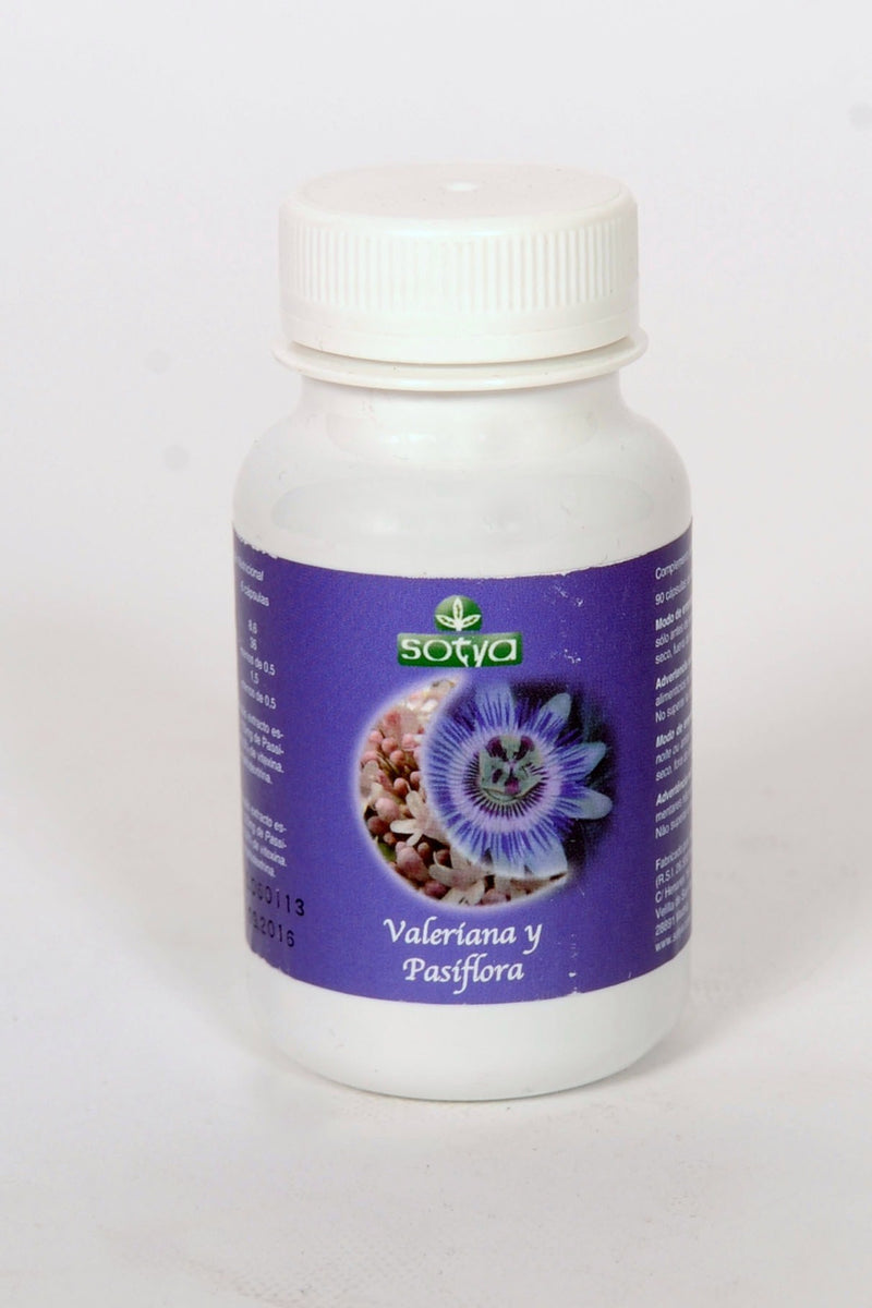 Valeriana y pasiflora 450 mg 90 cápsulas Sotya