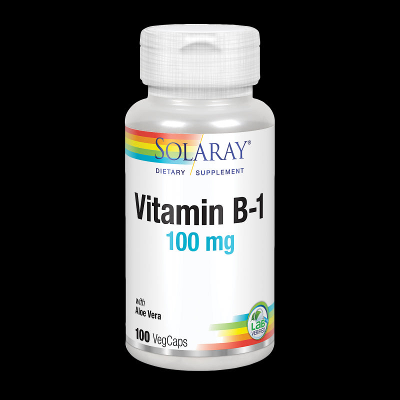Vitamin B1 100 mg - 100 VegCaps. Apto para veganos