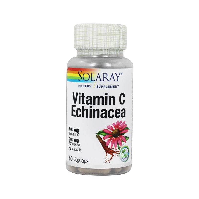 Vitamin C 500mg & Echinacea 300mg 60vcaps Solaray