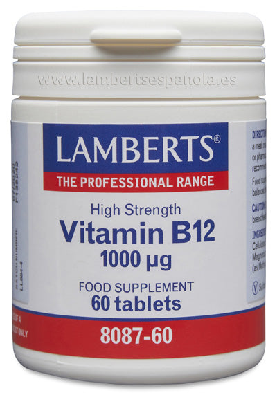 Vitamina B12 1000 mcg como Metilcobalamina