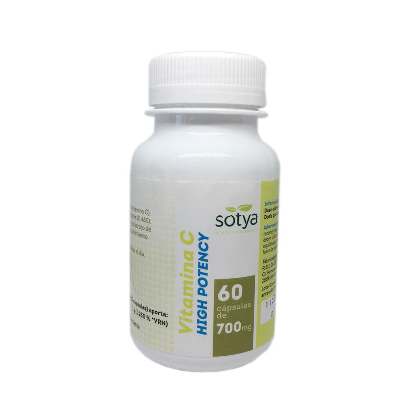 Vitamina C High potency 700 mg 60 capsulas Sotya