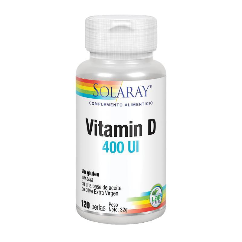 Vitamina D3 400UI 120 perlas Solaray