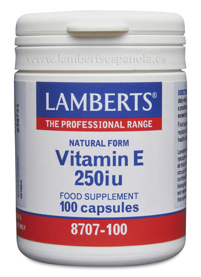 Vitamina E Natural 250 UI (168 mg)