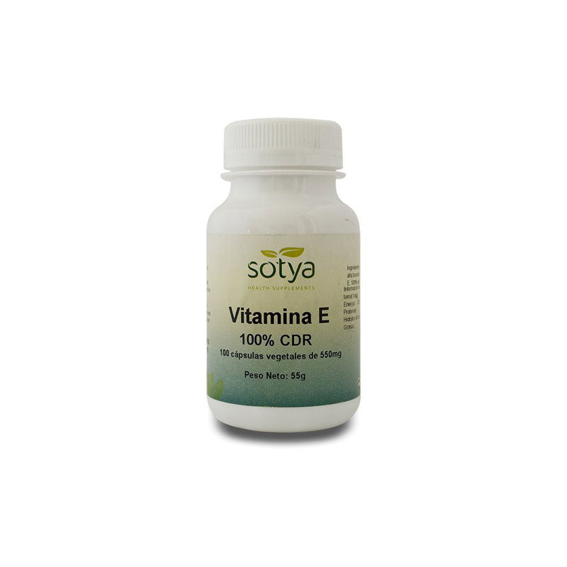 Vitamina E natural 20 mg 100 cápsulas Sotya