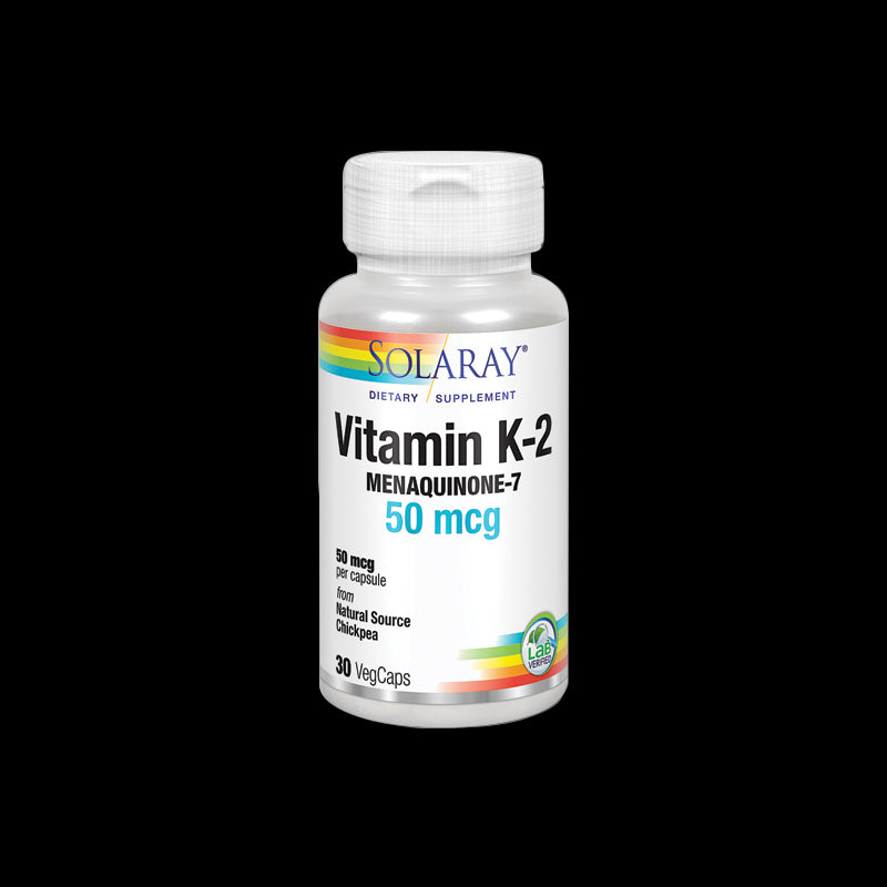 Vitamina K2 (Menaquinone-7)-30 VegCaps. Apto para veganos