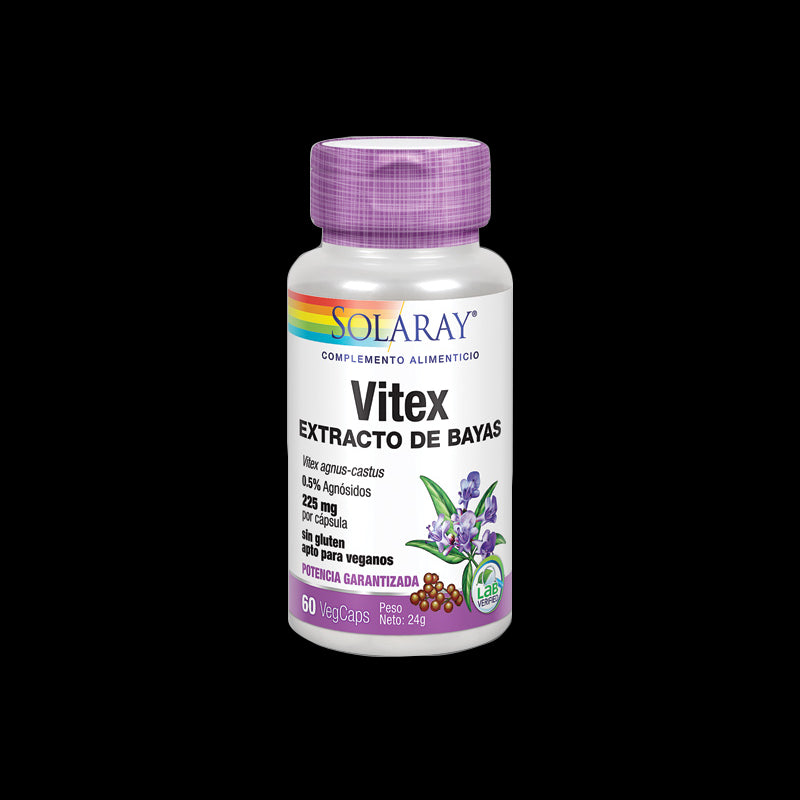 Vitex (Sauzgatillo)- 60 VegCaps- Sin gluten. Apto para veganos.
