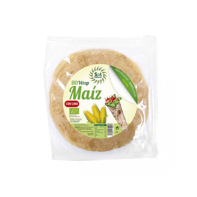 Wrap de Maiz con lino bio 160 g Sol Natural