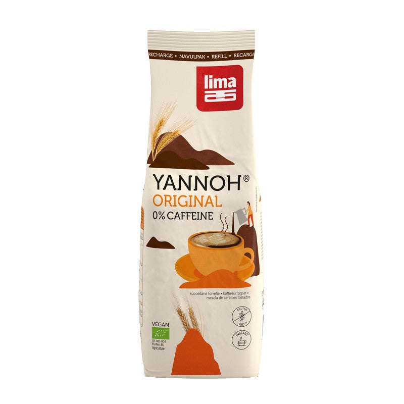 Yannoh instantáneo (cafe de cereales) bio bolsa 250g Lima