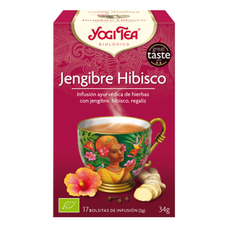 Yogi Tea Jengibre hibiscus 17 filtros