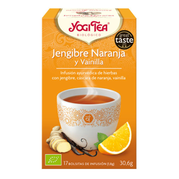 Yogi Tea Jengibre, naranja y vainilla 17 filtros