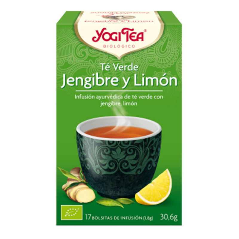Yogi Tea Te verde, jengibre y limon 17 filtros